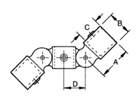 AIS 46&nbsp;DOUBLE SWIVEL SOCKET